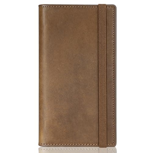 Espera Espera Leather Checkbook Cover